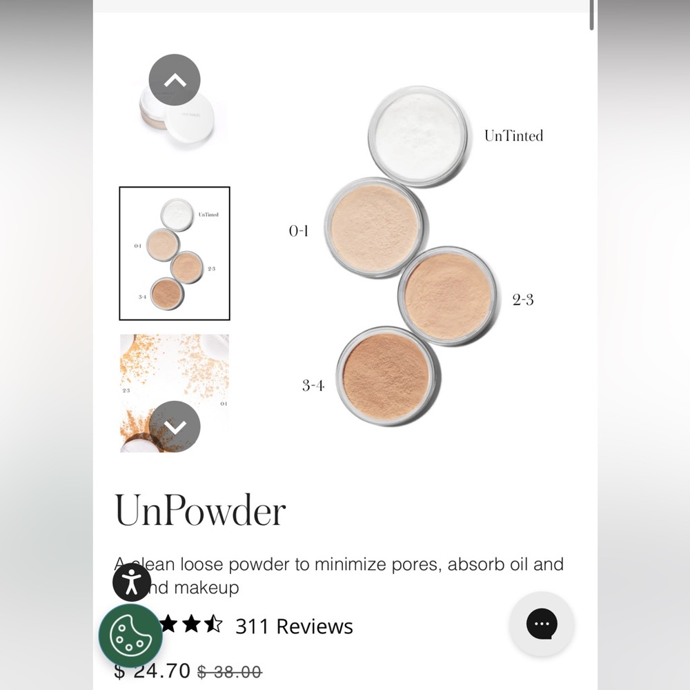Makeup powder